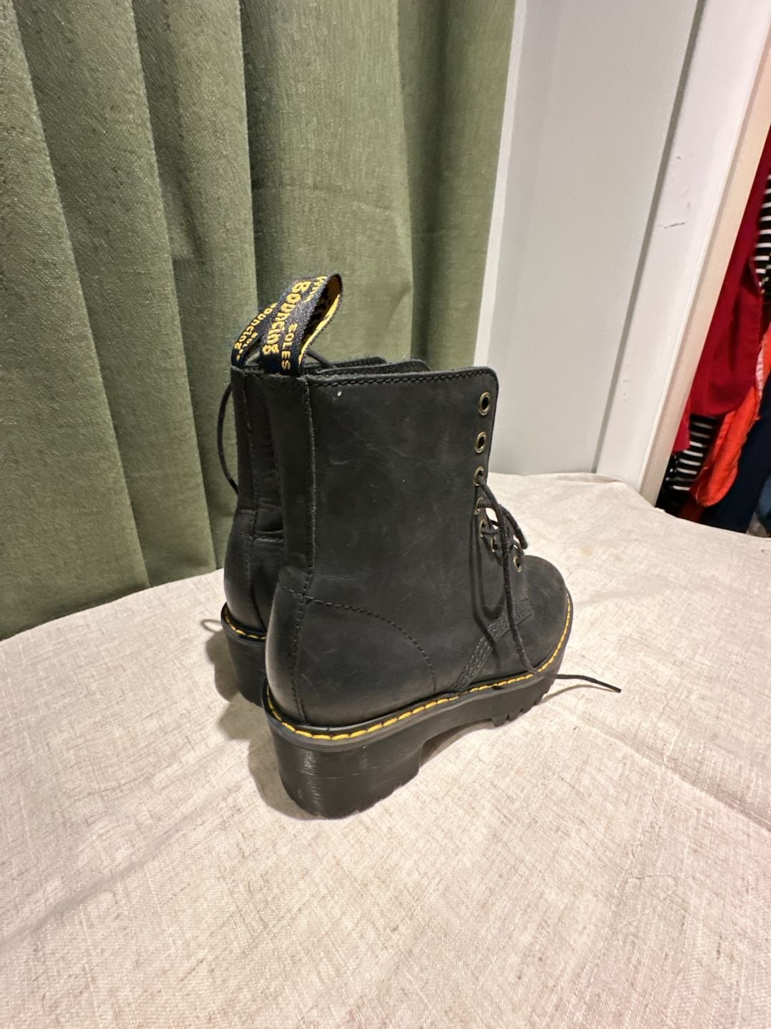 Dr. Martens Shriver Hi Size 5 Black Leather Boots 4