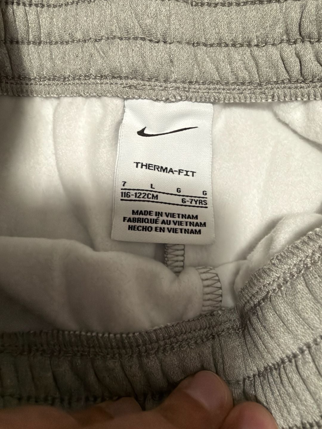 Nike Therma-Fit Joggers Size 7 Gray and Navy Lot of 2 3
