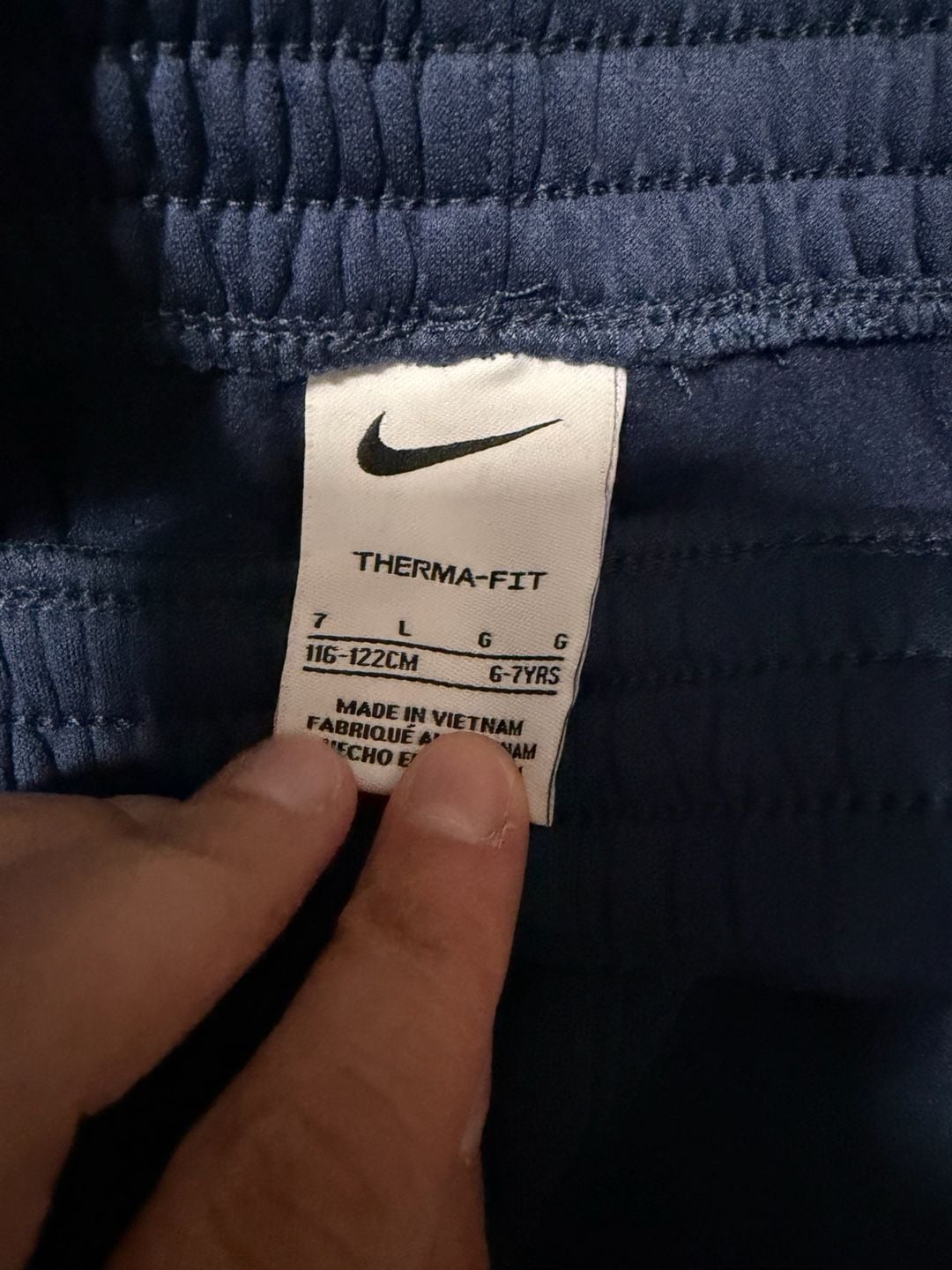 Nike Therma-Fit Joggers Size 7 Gray and Navy Lot of 2 5