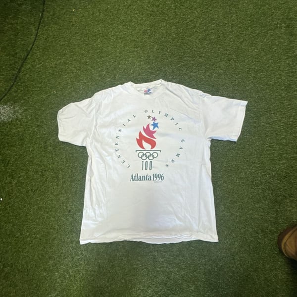 Hanes Atlanta 1996 Olympic Games T-Shirt Large White