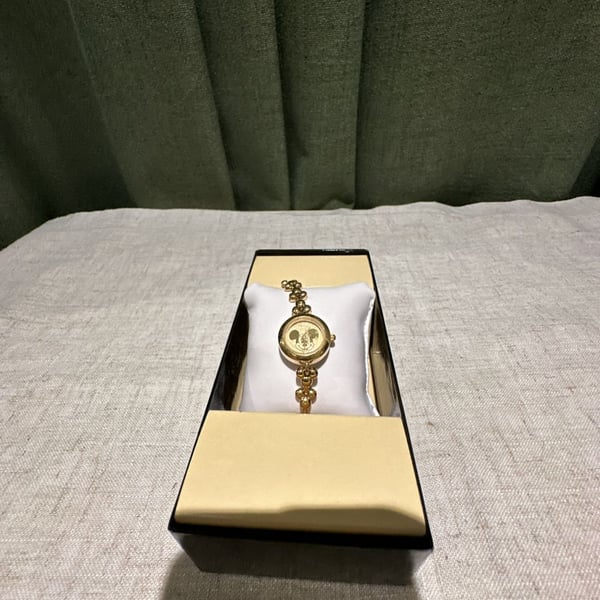 Disney Store Mickey Mouse Gold-Tone Link Watch