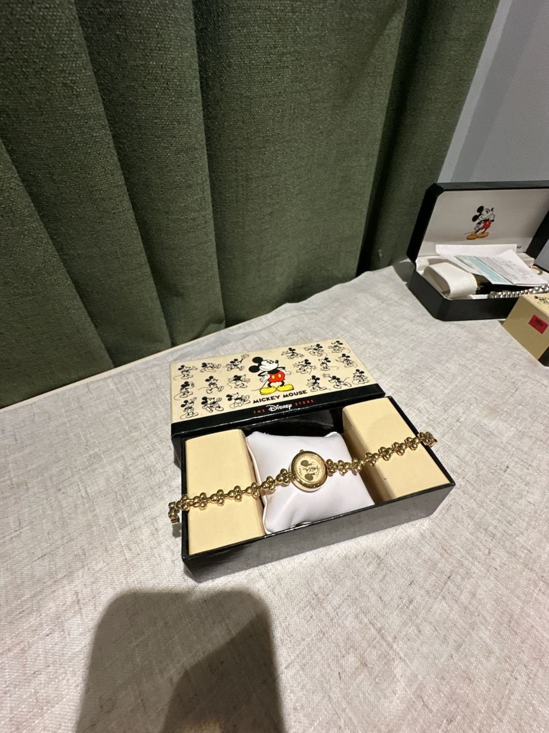 Disney Store Mickey Mouse Gold-Tone Link Watch 4