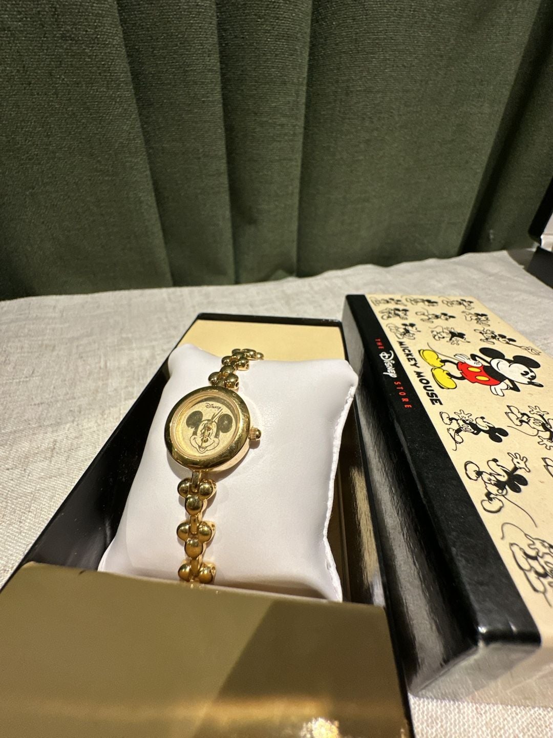 Disney Store Mickey Mouse Gold-Tone Link Watch 5