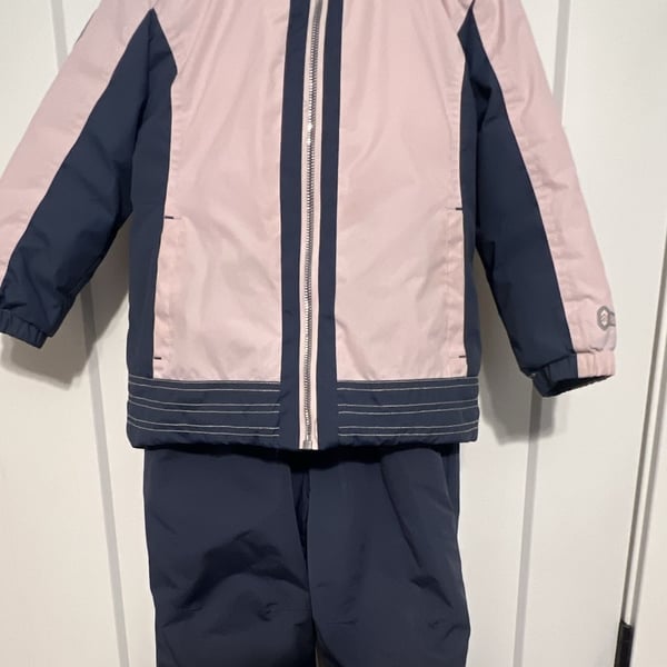 Free Country Girls Toddler Boarder Jacket and Bib Pant Set Size 5T Pink