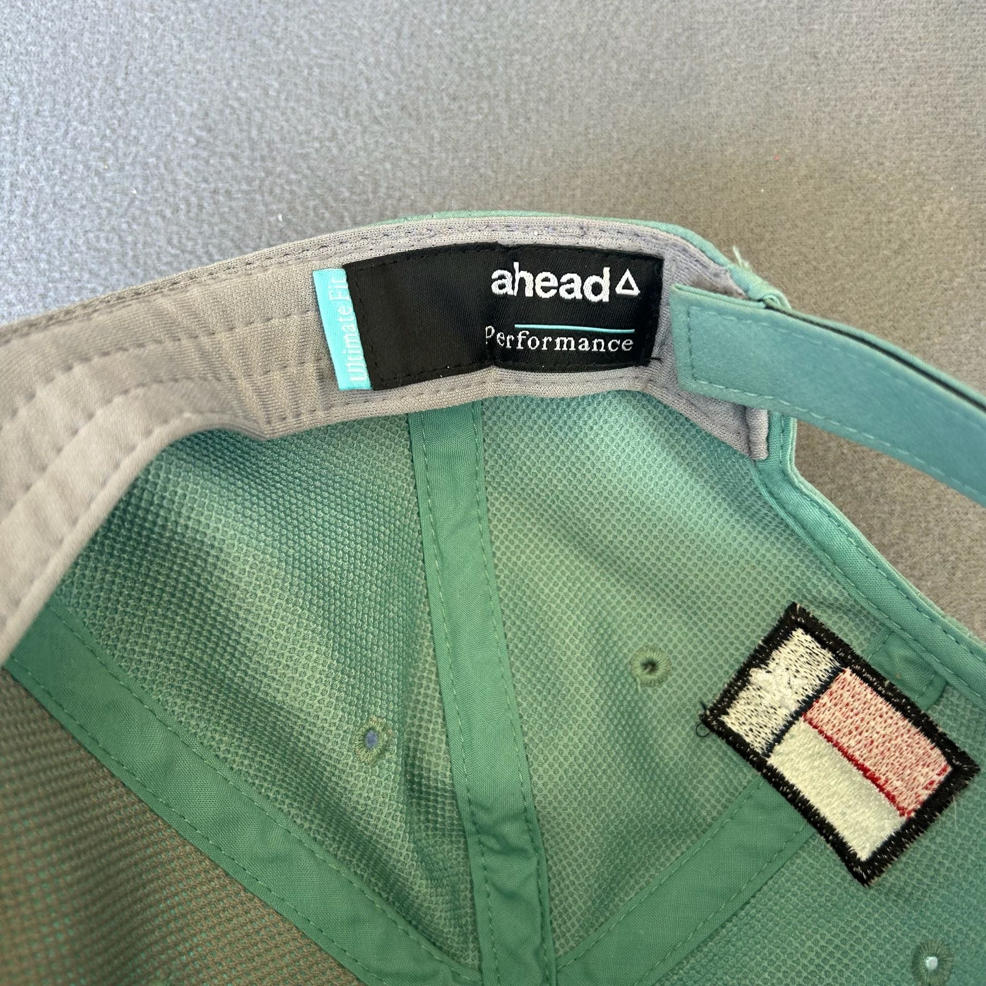 Ahead Performance Hat Green Logo Adjustable 5