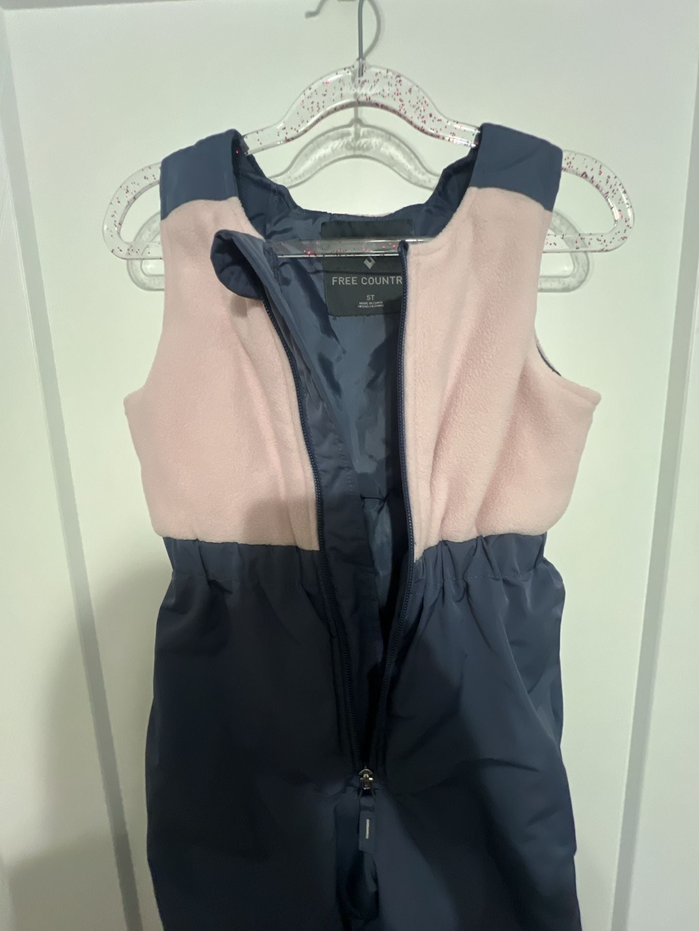 Free Country Girls Toddler Boarder Jacket and Bib Pant Set Size 5T Pink 10