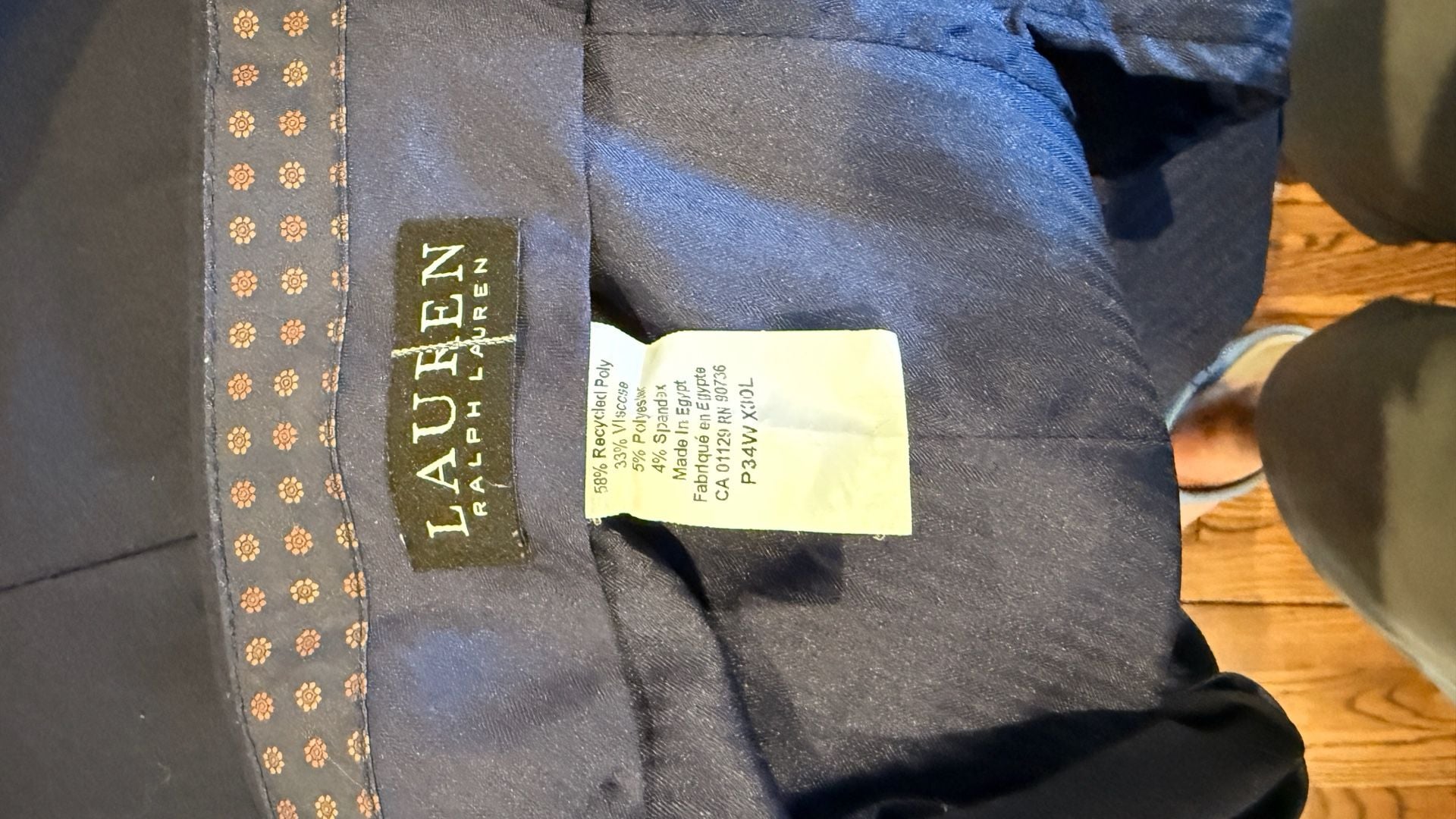 Lauren Ralph Lauren Dress Pants Size 34W X 30L Navy Blue 4
