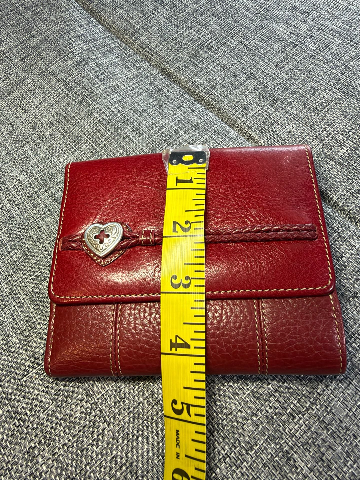 Brighton Bellissimo Heart Wallet Red Leather 10