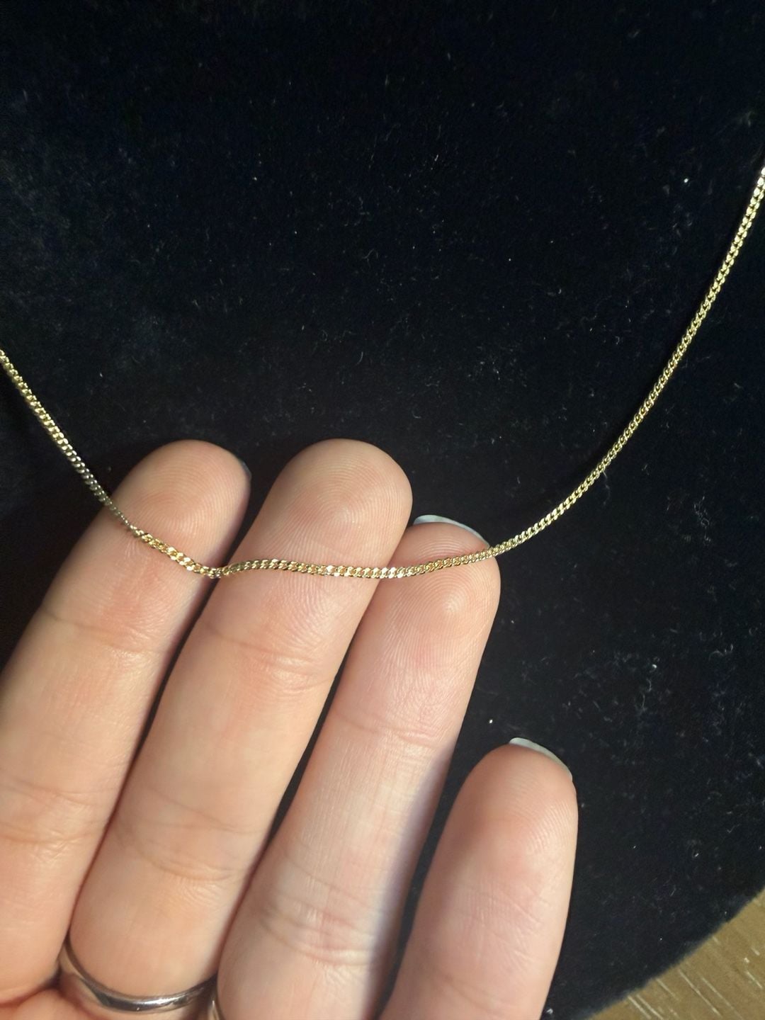 Personalize For You Gold Plated 925 Sterling Silver Curb Chain Size 9.5 Inch 4