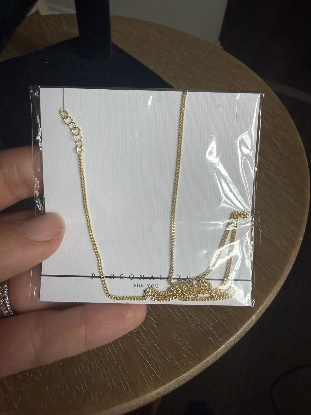 Personalize For You Gold Plated 925 Sterling Silver Curb Chain Size 9.5 Inch 5