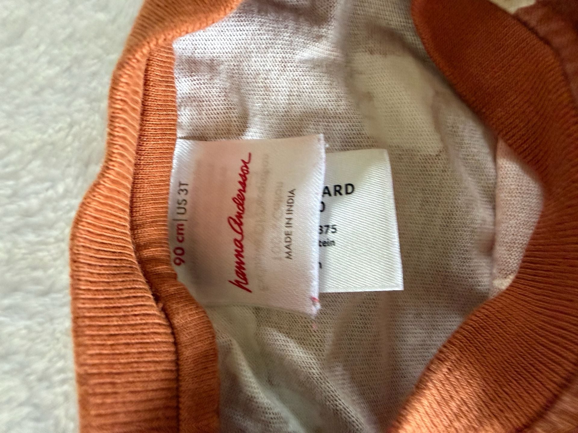 Hanna Andersson Llama Long Sleeve Tee Size 3T Brown Cotton 3