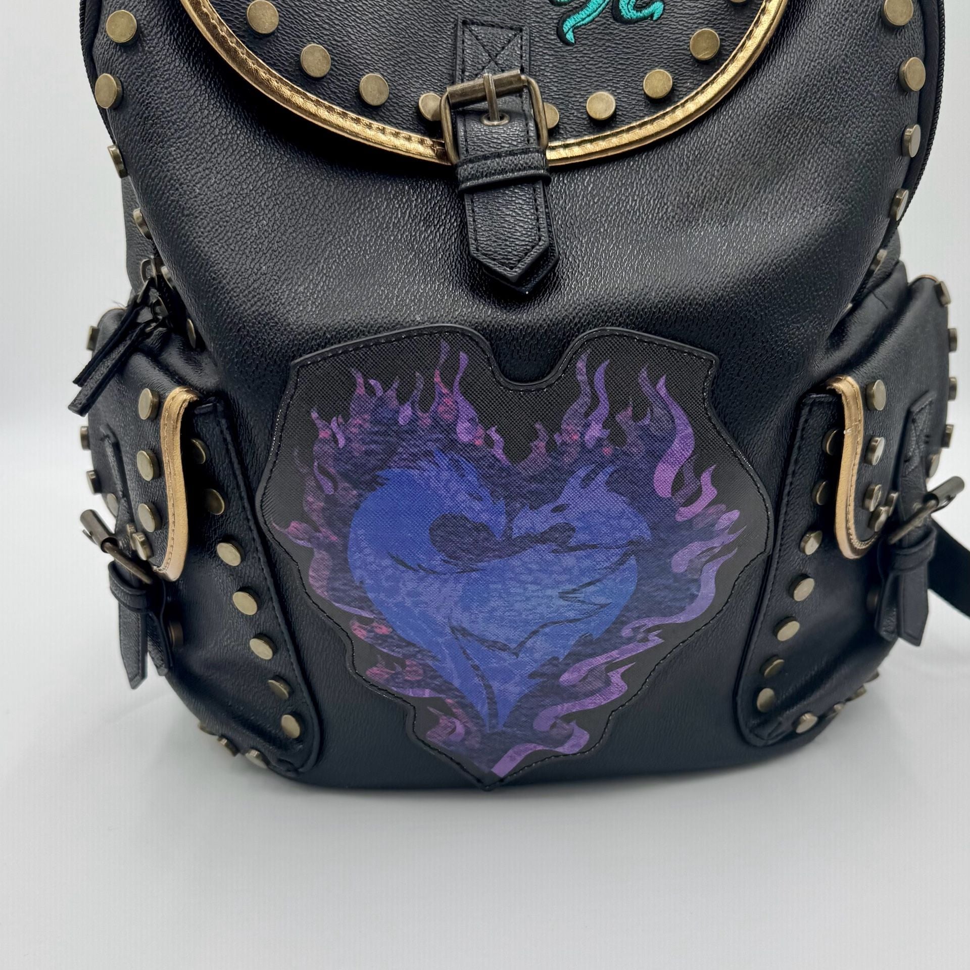 RARE Disney Store Descendants 3 Faux Leather Backpack Mal Evie Uma Senior Bag 7