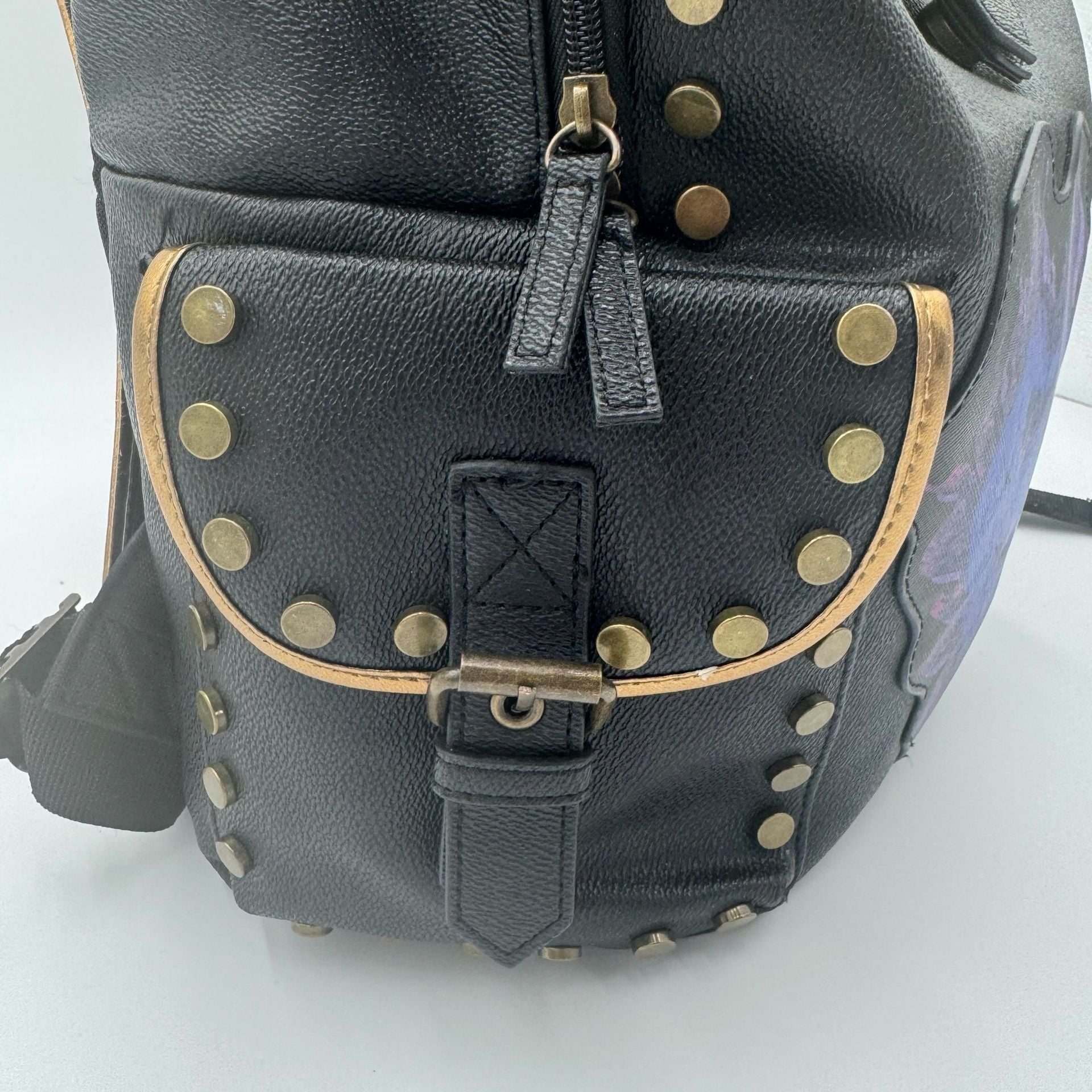 RARE Disney Store Descendants 3 Faux Leather Backpack Mal Evie Uma Senior Bag 8