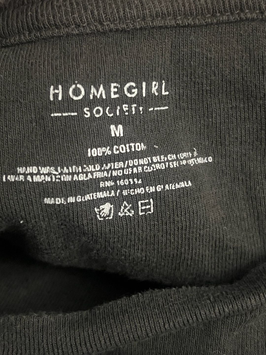 Homegirl Society Howdy Skeleton Graphic T-Shirt Black Medium 6