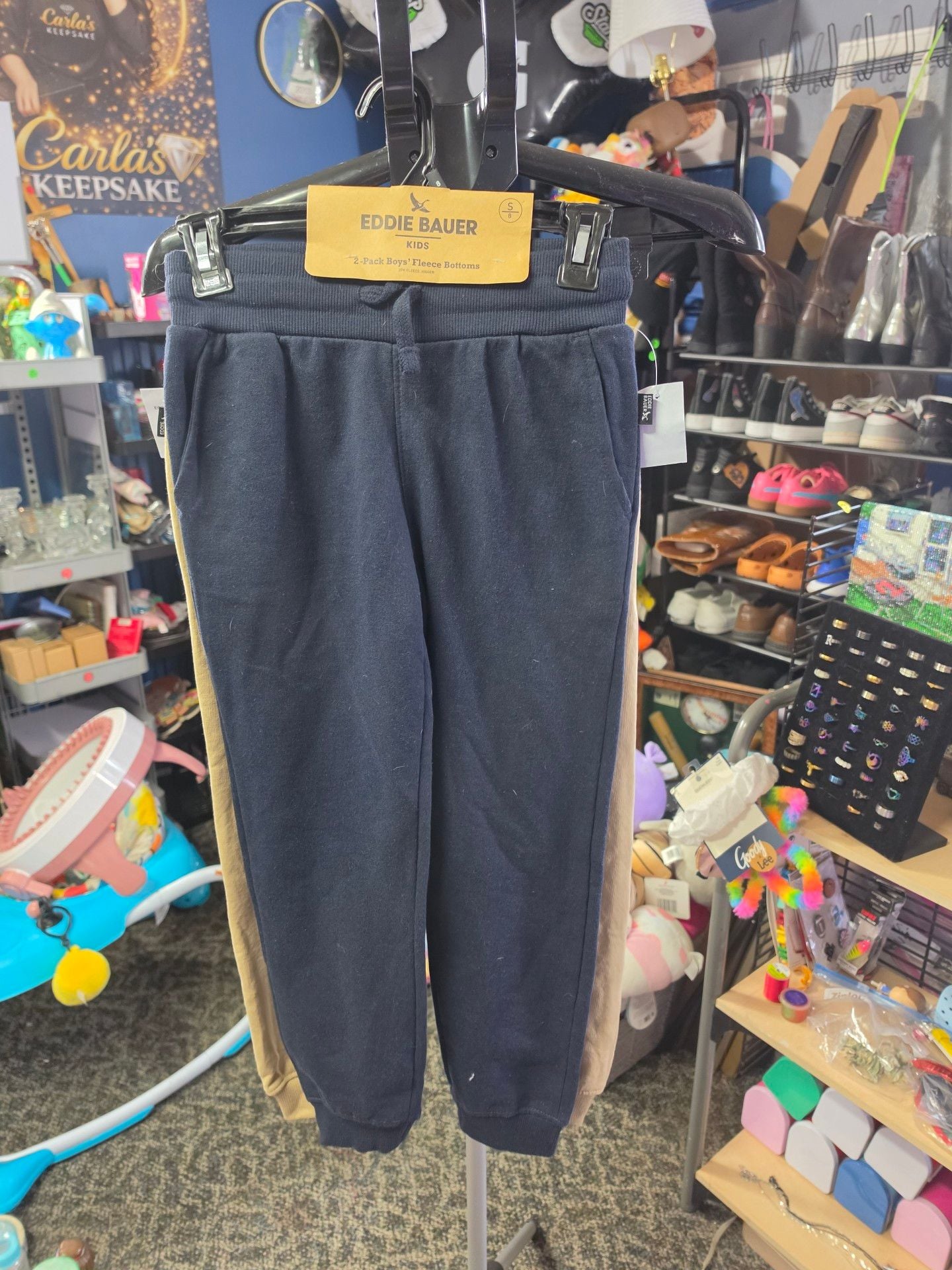 Eddie Bauer Kids Fleece Joggers Size S 8 2-Pack 1