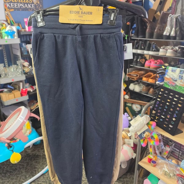 Eddie Bauer Kids Fleece Joggers Size S 8 2-Pack