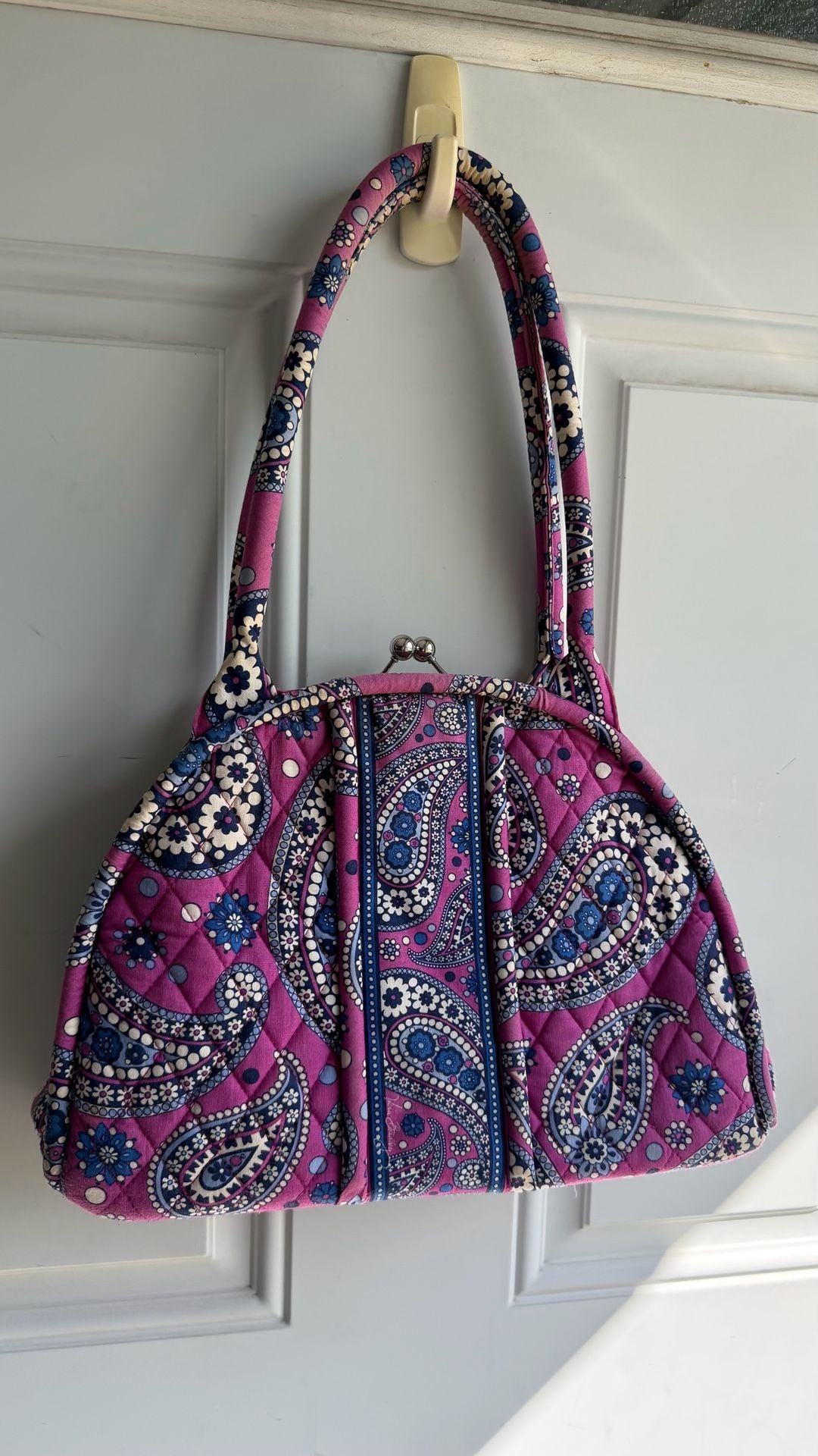 Vera Bradley Eloise Boysenberry Quilted Purse Shoulder Bag 2