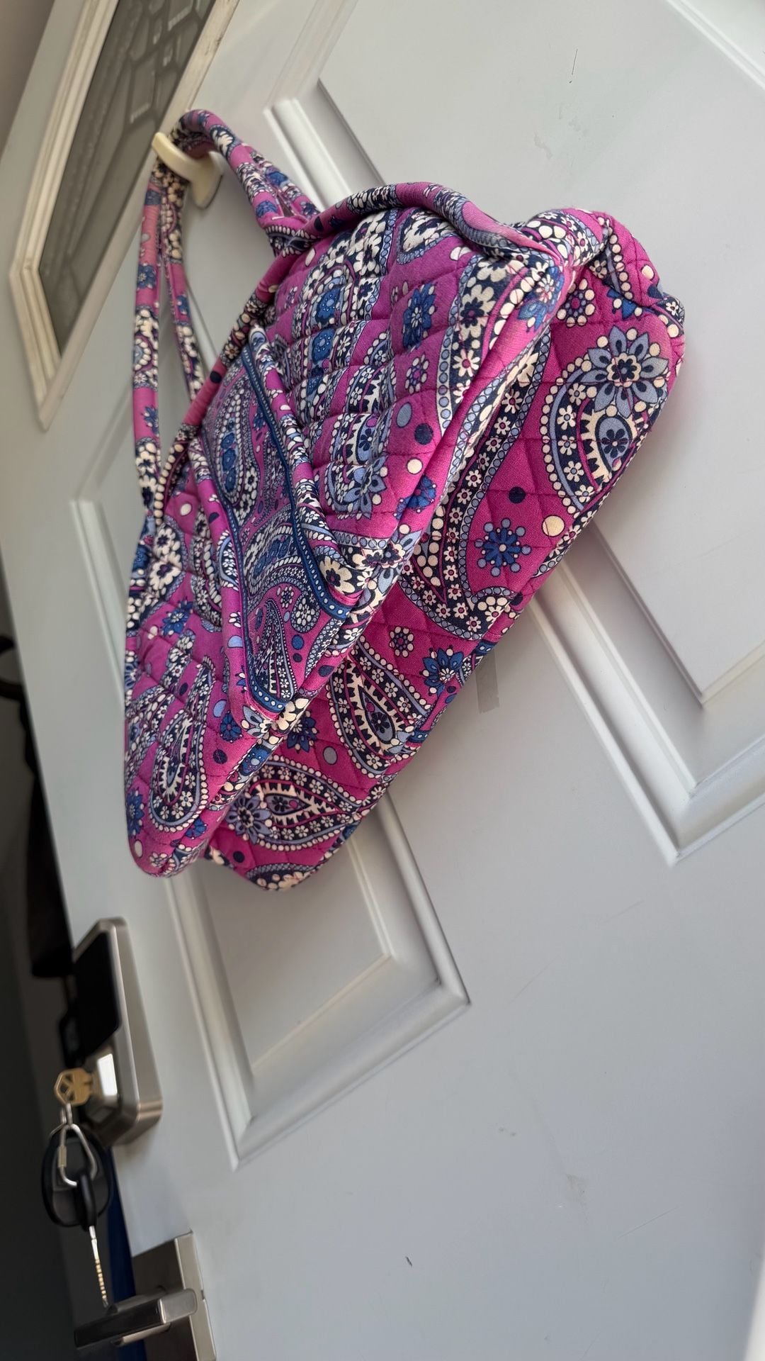 Vera Bradley Eloise Boysenberry Quilted Purse Shoulder Bag 6