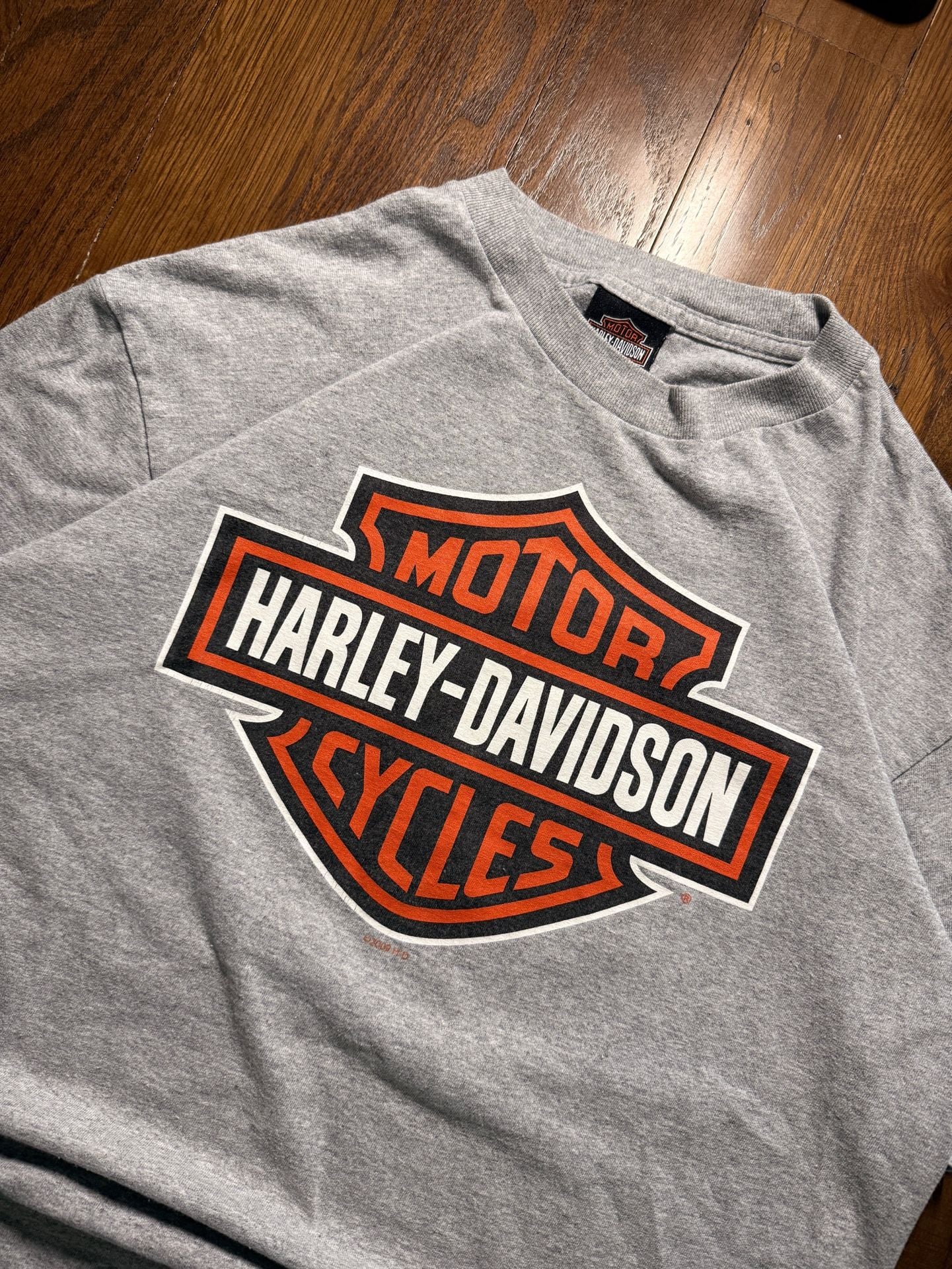 Harley-Davidson Indianapolis T-Shirt Gray Bar & Shield Logo 3
