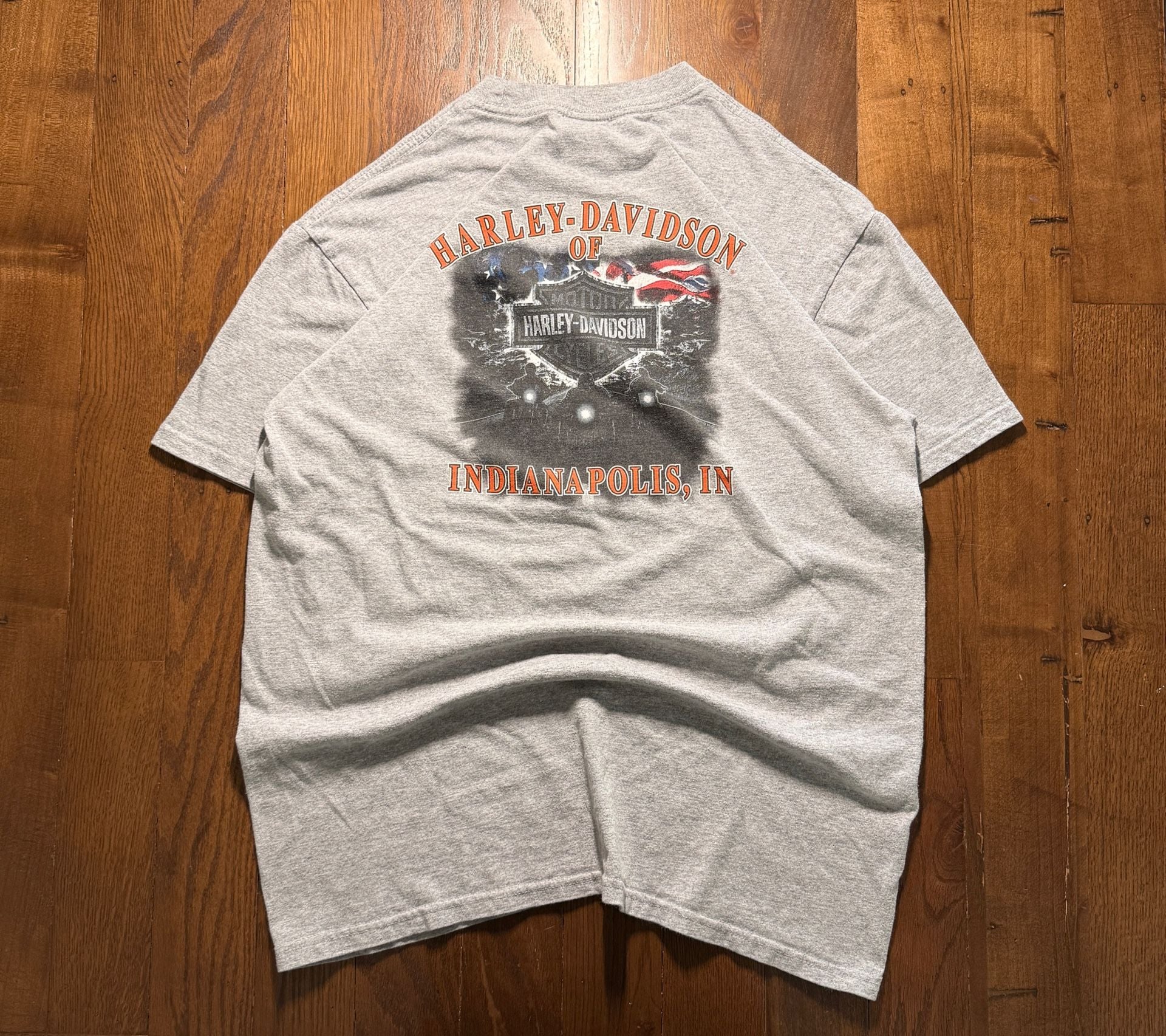 Harley-Davidson Indianapolis T-Shirt Gray Bar & Shield Logo 5
