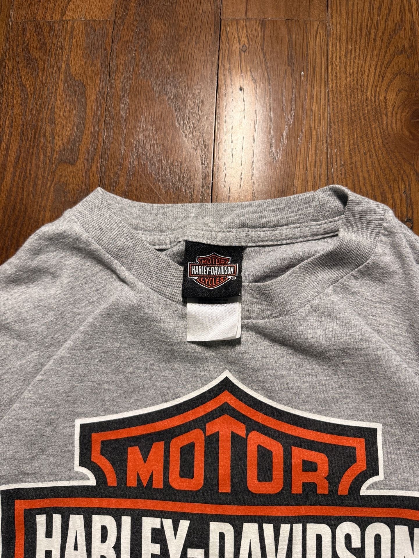 Harley-Davidson Indianapolis T-Shirt Gray Bar & Shield Logo 4