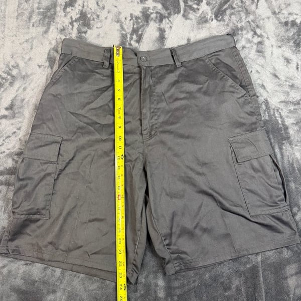 Men’s 15 North Cargo Shorts Size 36 black Twill Utility Pockets#114
