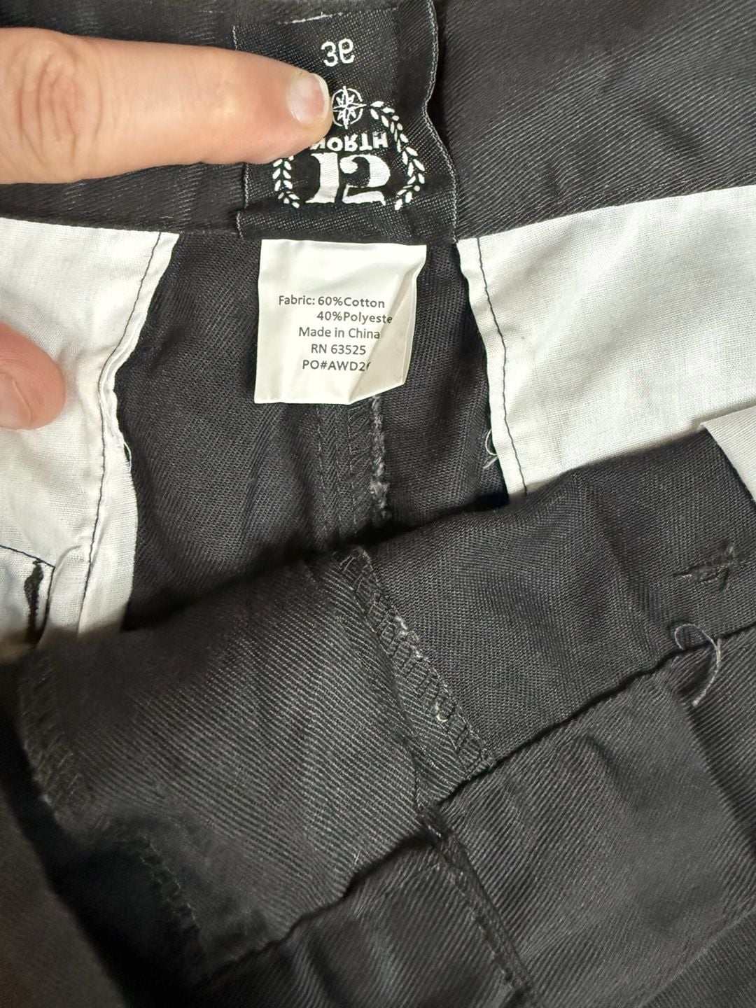 Men’s 15 North Cargo Shorts Size 36 black Twill Utility Pockets#114 8