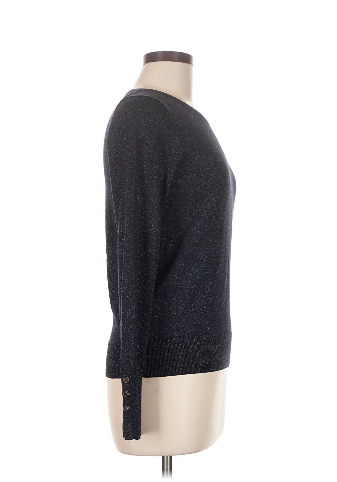 And Taylor Sparkle Knit Sweater Navy Size S 3