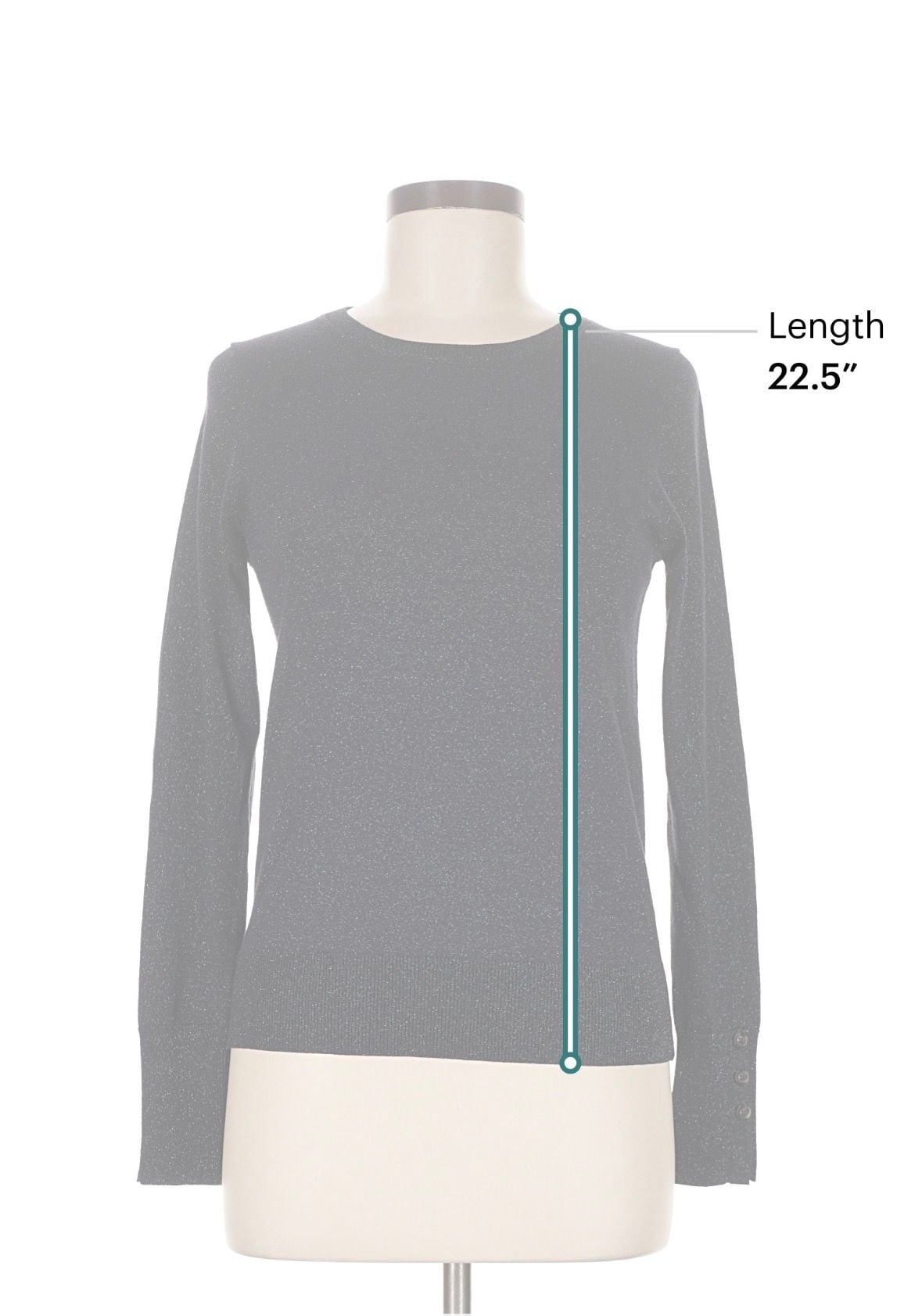 And Taylor Sparkle Knit Sweater Navy Size S 7
