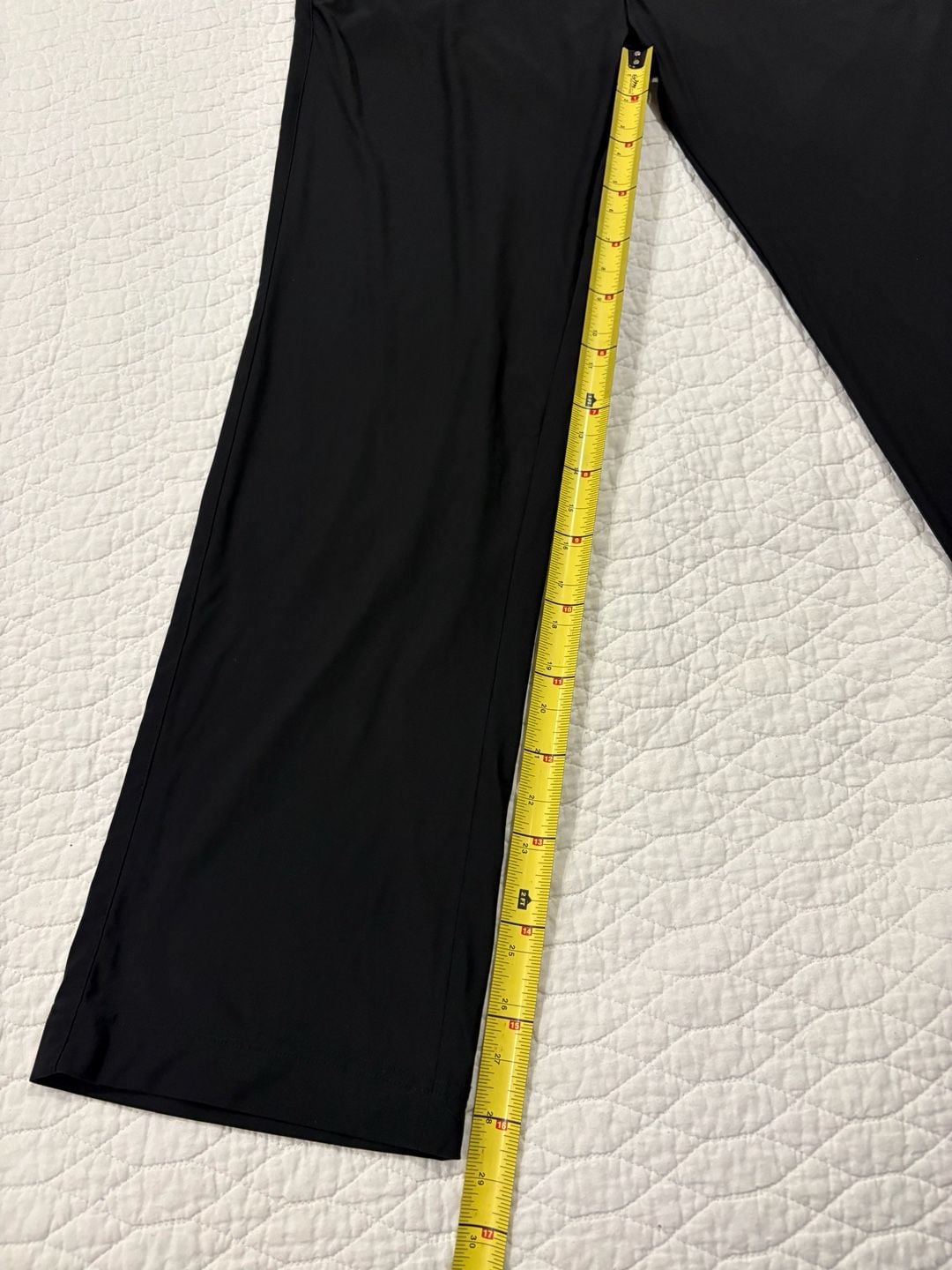 Psycho Bunny Golf Pants Mens 38 Black Stretch Flat Front Performance 28.5 Inseam 3
