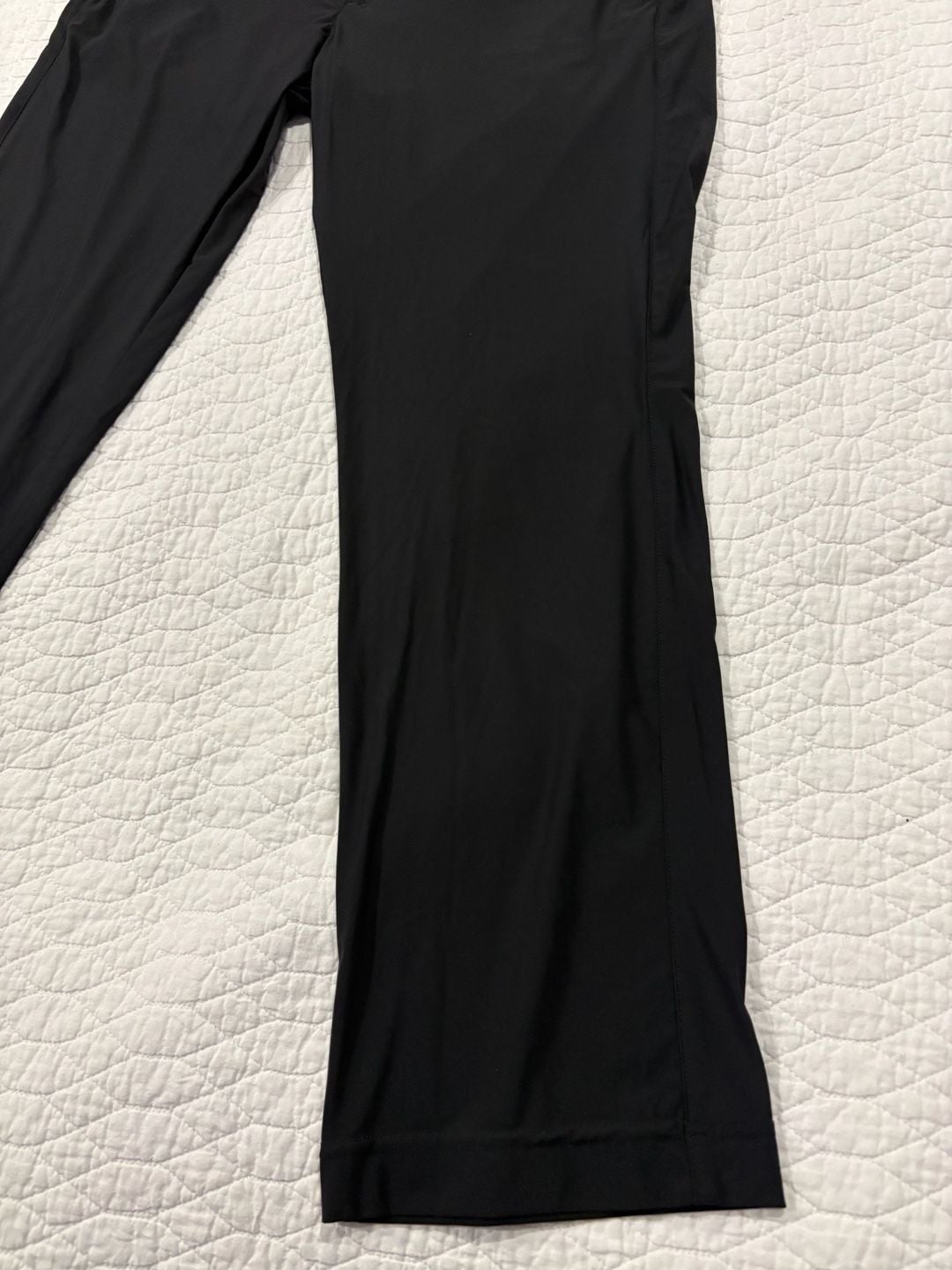 Psycho Bunny Golf Pants Mens 38 Black Stretch Flat Front Performance 28.5 Inseam 4