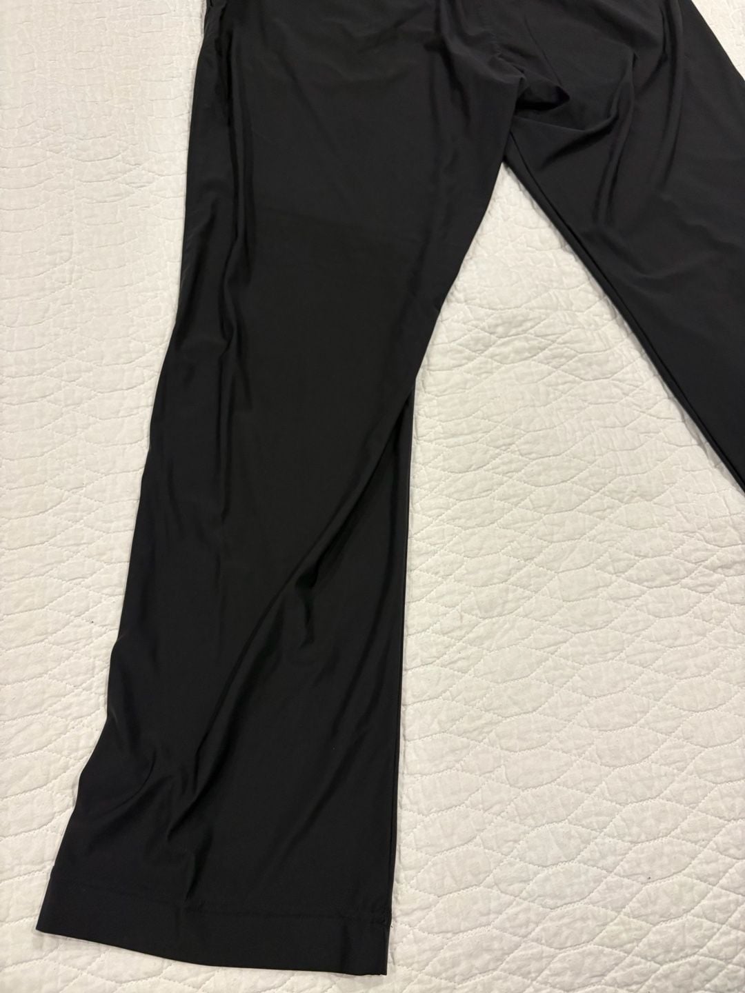 Psycho Bunny Golf Pants Mens 38 Black Stretch Flat Front Performance 28.5 Inseam 9