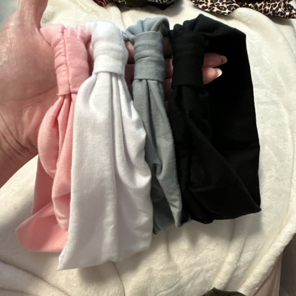Unbranded Knotted Headband Set of 4 Solid Colors