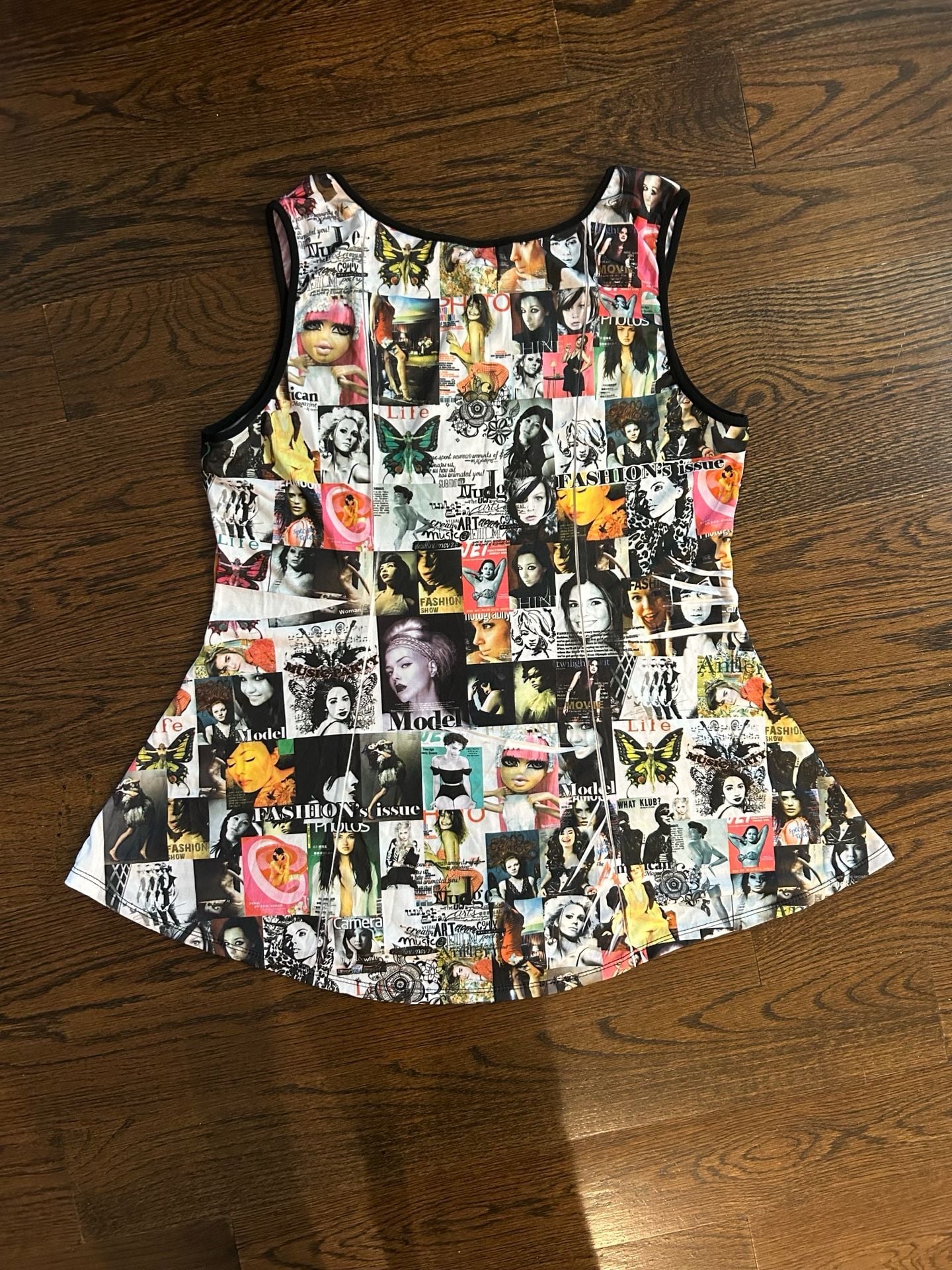 Blush Magazine Print Tank Top Dress Size 3X 8