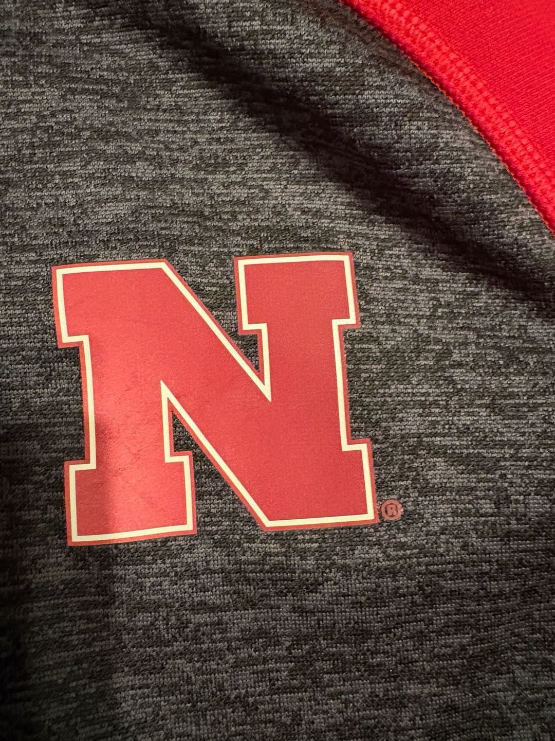 Adidas Nebraska Cornhuskers Varsity Jacket Size S Gray Red Climawarm 4