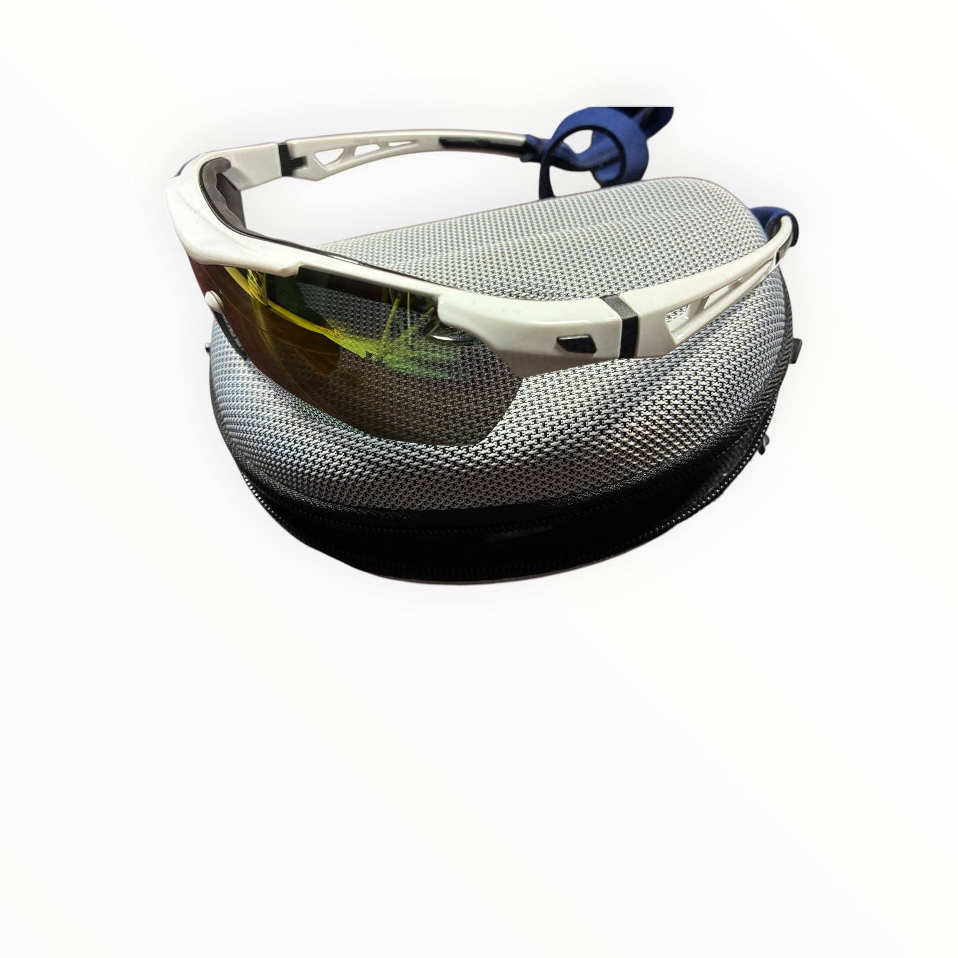 Torege Polarized Sports Sunglasses Interchangeable Lenses Kit White Case 7