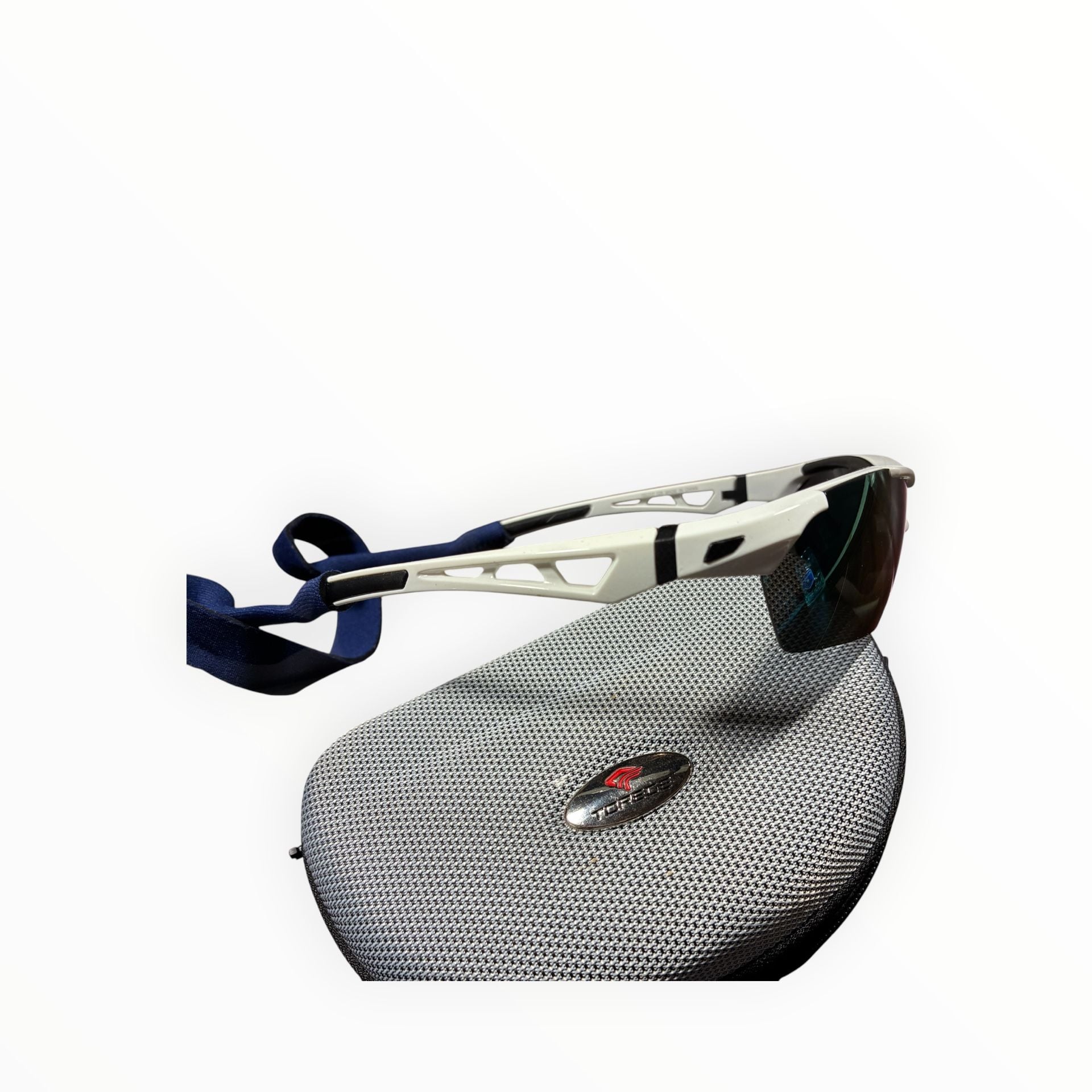 Torege Polarized Sports Sunglasses Interchangeable Lenses Kit White Case 8