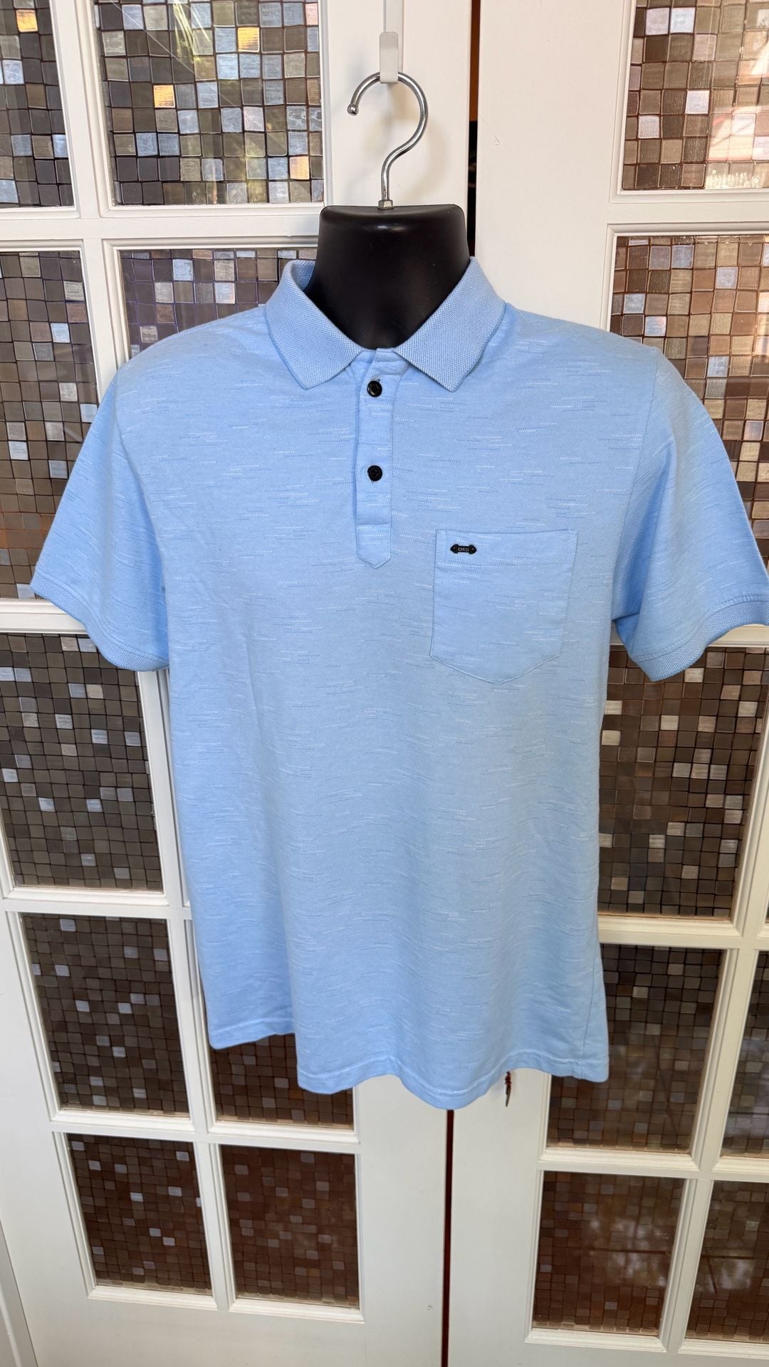 ORB Lab Technology Polo Shirt Size XXL Blue Short Sleeve 2