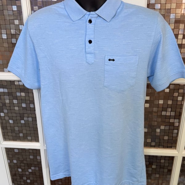 ORB Lab Technology Polo Shirt Size XXL Blue Short Sleeve