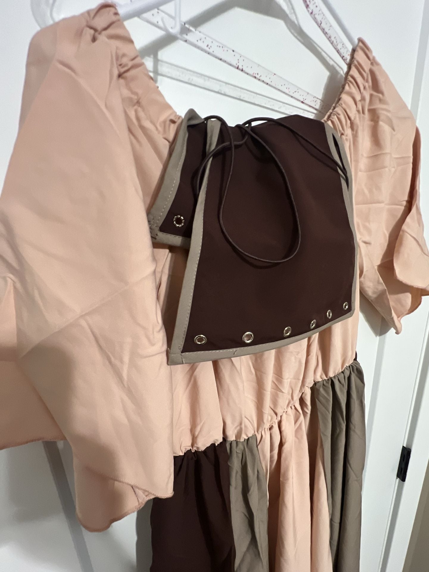 Unbranded Medieval Renaissance Dress Size M Corset Costume Coffee 8