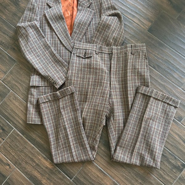 Vintage Christian Dior rare mafia suit 