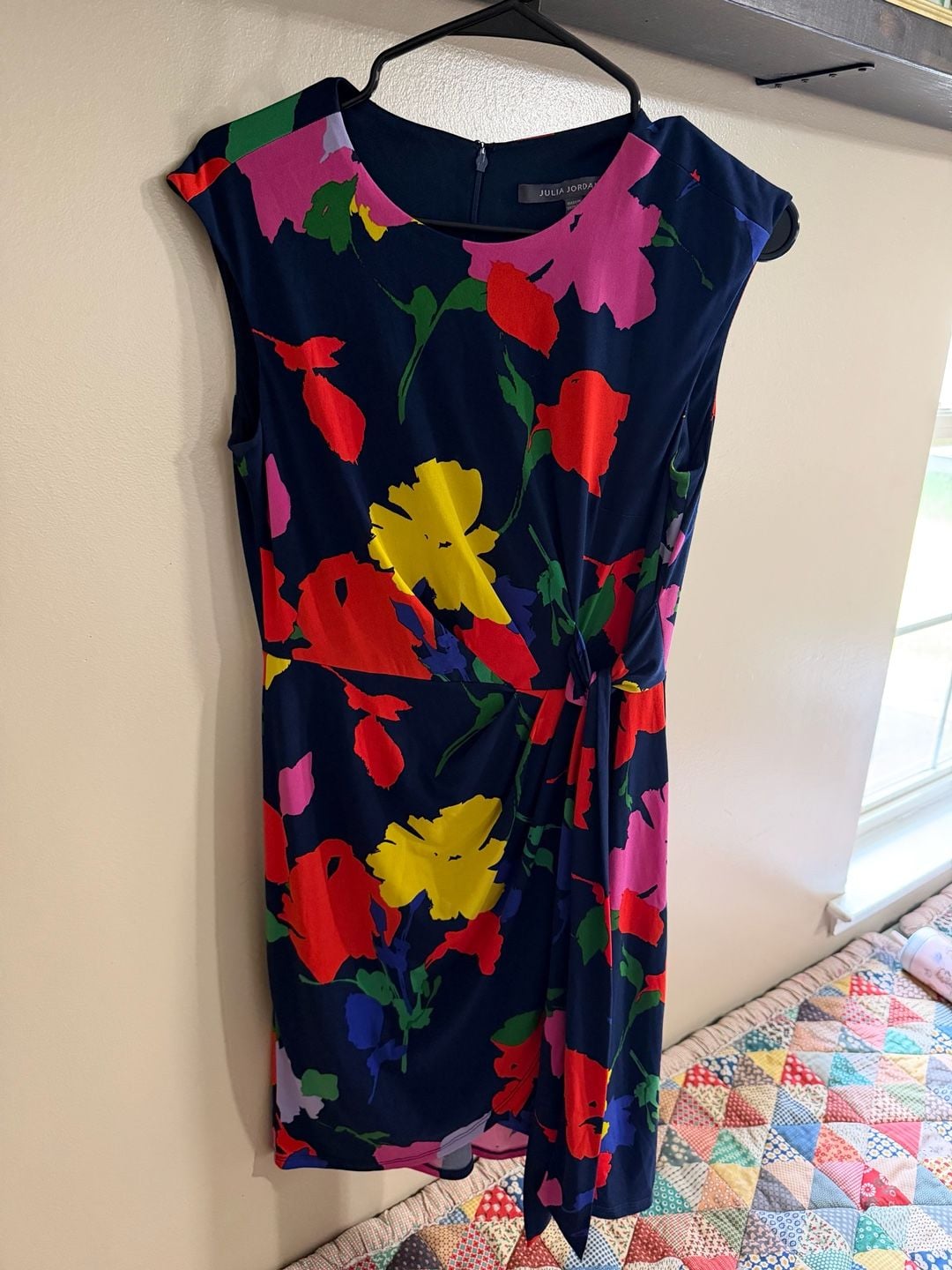 Julia Jordan Floral Wrap Dress w/ Cap Sleeve 3