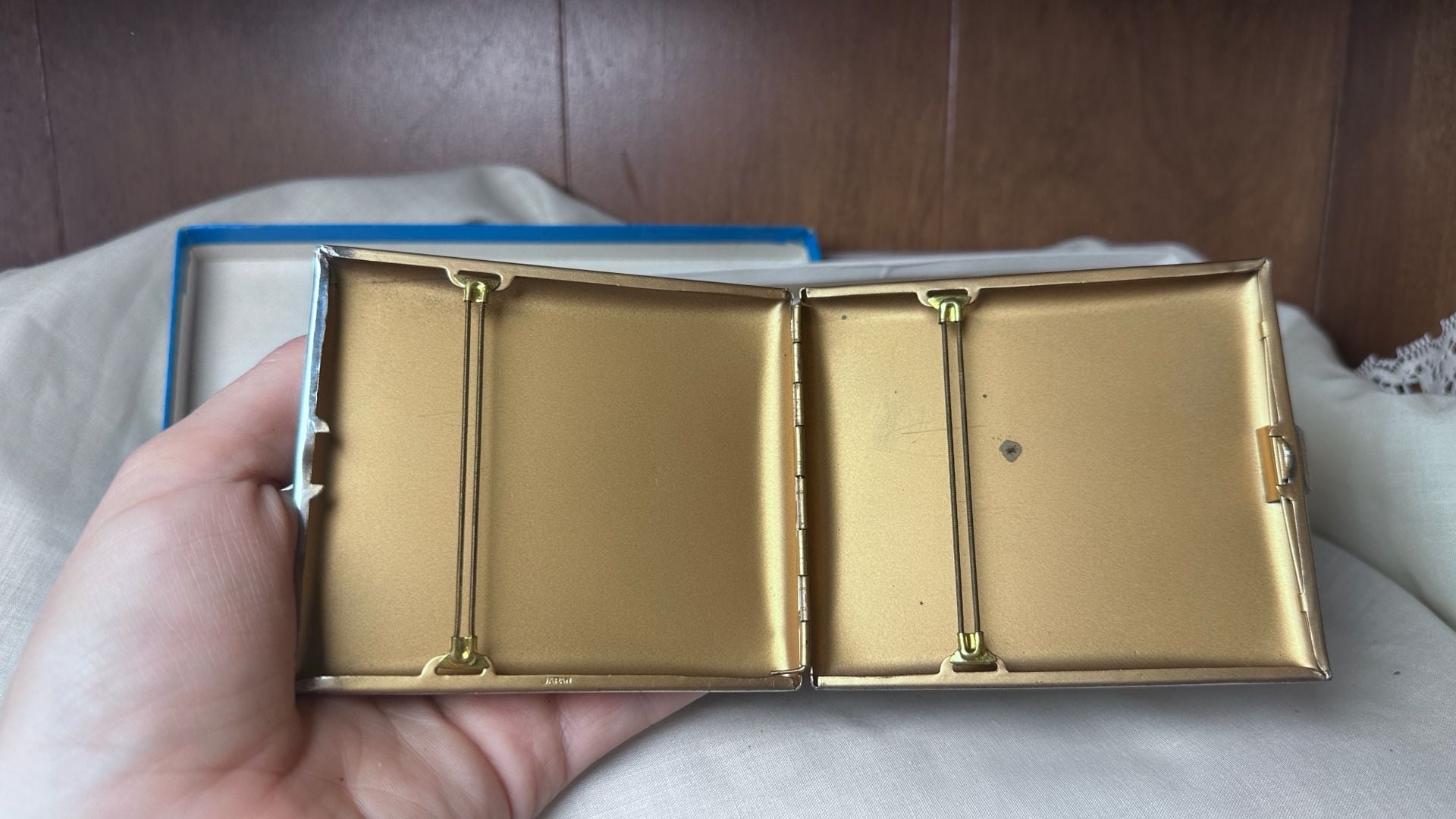 Penguin Lighter and Cigarette Case Set Art Deco Enamel in Box 5