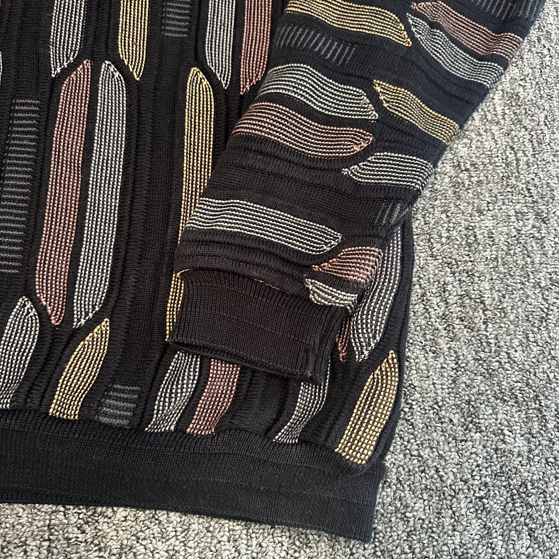 Tundra 3D Textured Knit Sweater Size XXL Vintage Coogi Style EUC 3