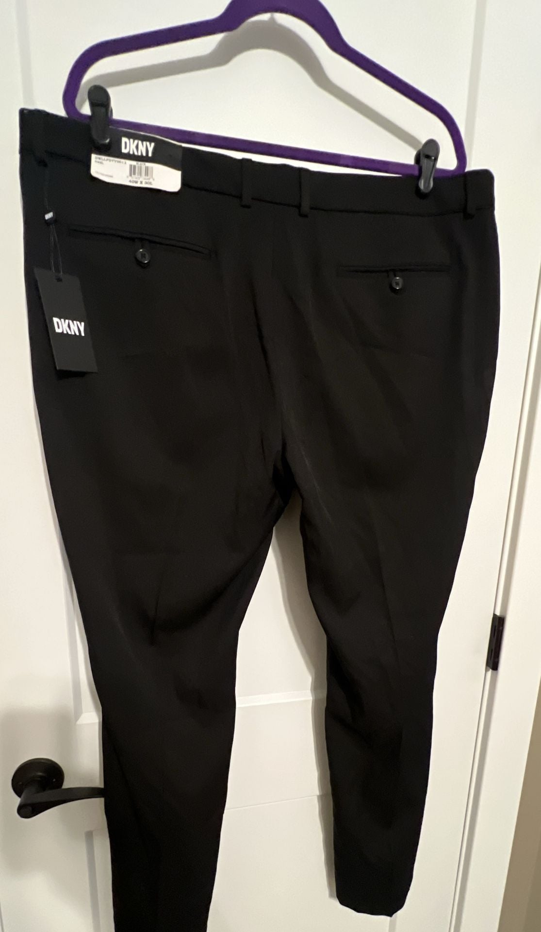 DKNY Dress Pants Size 40W x 30L Black 3