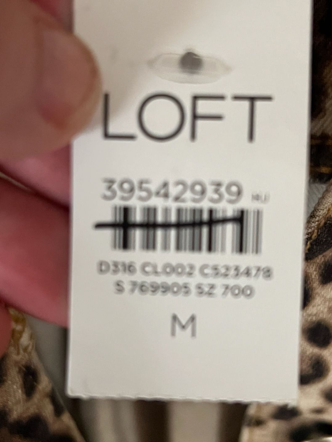 NWT: LOFT Leopard Print Denim Dress Short Sleeve Popover Pocket - Size M 7