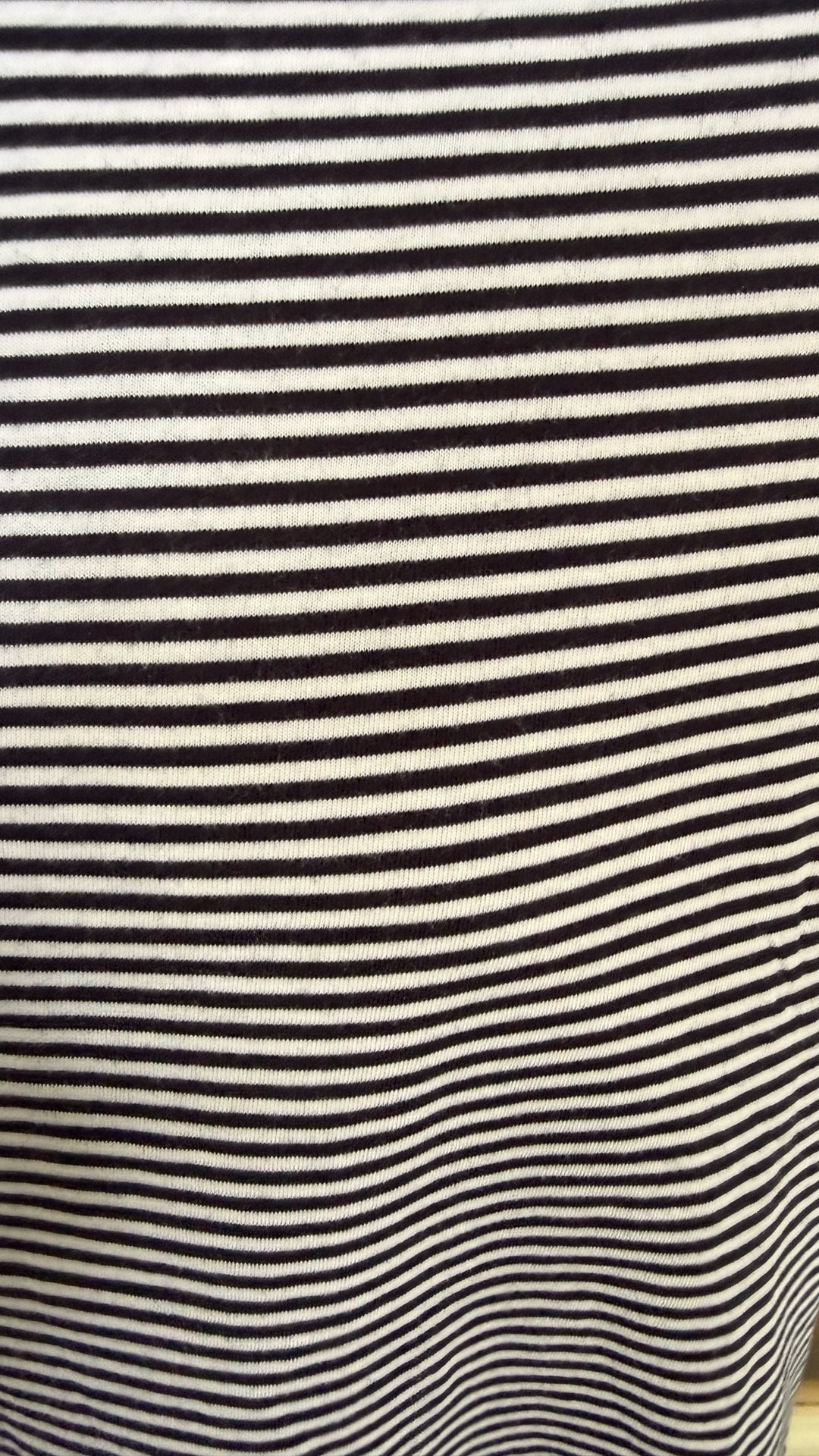 Zara Essentials Striped T-Shirt Size L Black White Relaxed Fit 4