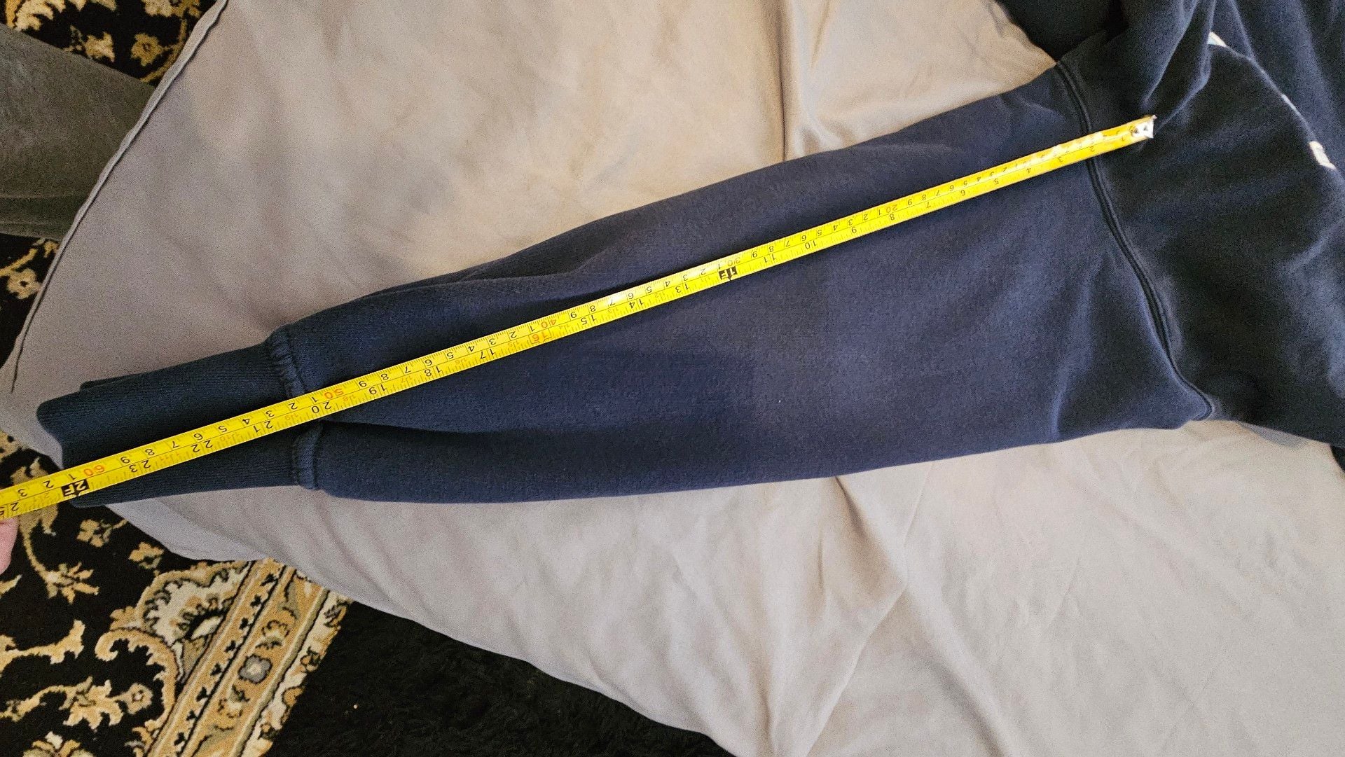 Nike Vintage Y2K Navy Blue Embroidered Hoodie Medium 8