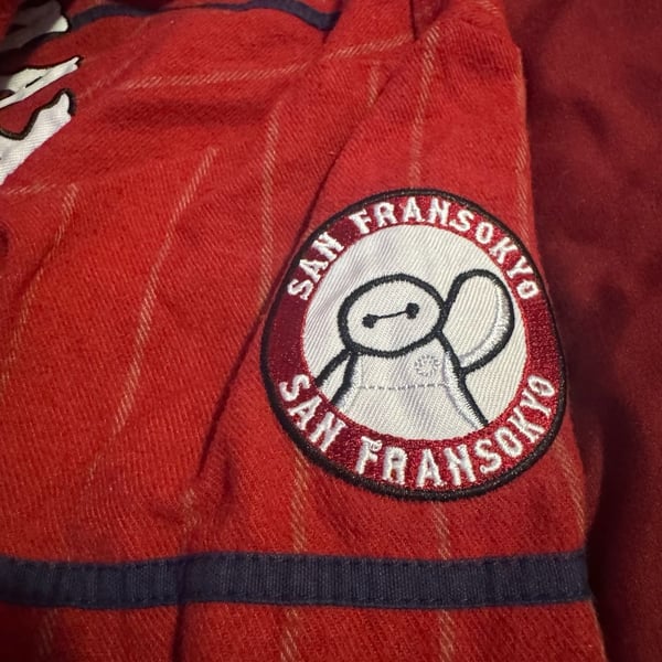 Disney Big Hero 6 Baymax Baseball Jersey Size 3T Red