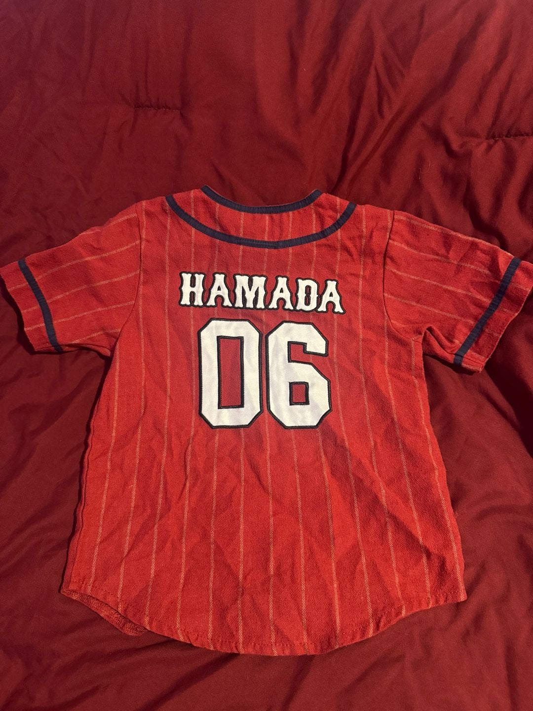 Disney Big Hero 6 Baymax Baseball Jersey Size 3T Red 2